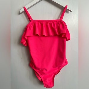 Ruffle top One-Piece Neon Pink - Size S